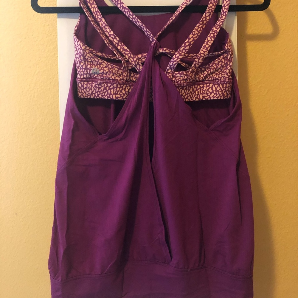Euc Lululemon Nouveau Limits Tank in regal plum 6